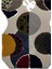 Shape Koleksiyonu Renkli Soyut Daire Desenli Dokuma Taban Modern Dekoratif Halı SHAPE85 4