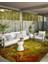 Shape Koleksiyonu Yeşil Sarı Turuncu Tonlarda Dokuma Taban Saçaklı Modern Dekoratif Halı SHAPE115 3