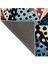 Shape Koleksiyonu Siyah Mavi Bej Puantiye Detaylı Dokuma Taban Modern Dekoratif Halı SHAPE79 5