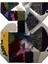 Shape Koleksiyonu Koyu Tonlarda Soyut Desenli Dokuma Taban Modern Dekoratif Halı SHAPE84 4