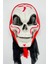 Halloween Maske Iskelet Tüllü Kırmızı Beyaz 1