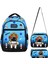 Waddellbag Mavi Siyah Astronot Erkek Çocuk Üçlü Ilkokul Çanta Seti 1