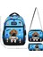 Waddellbag Mavi Siyah Astronot Erkek Çocuk Üçlü Ilkokul Çanta Seti 2