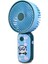 Taşınabilir Desenli Mini USB Fan El Tipi Tek Kademeli Lityum Şarj Edilebilir Renkli Karakterli Mini Vantilatör Soğutucu 15CM Mini Fan Pembe 1