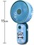 Taşınabilir Desenli Mini USB Fan El Tipi Tek Kademeli Lityum Şarj Edilebilir Renkli Karakterli Mini Vantilatör Soğutucu 15CM Mini Fan Pembe 2