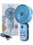 Taşınabilir Desenli Mini USB Fan El Tipi Tek Kademeli Lityum Şarj Edilebilir Renkli Karakterli Mini Vantilatör Soğutucu 15CM Mini Fan Pembe 3