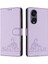 Oppo Için Kılıf Oppo 8t 5g Kedi Rfıd Cüzdan Kapak Çevirin Kart Yuvası Tutucu (Yurt Dışından) 1