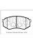 Mazda 929 Sd 87/91 Ön Fren Balatası (Di̇sk) (116X53,6X18) (Daıwa) 3