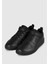 Court Borough Low 2 Leather Sneaker Deri Lastik Ipli Bantlı Spor Ayakkabı Siyah 4