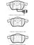 Audi A100 92/95 Ön Fren Balatası 2,0/2,4d/2,5tdı/2,6/2,8 (2KABLOLU)(DİSK)(156,4X73,8X19,5)(BRAMAX) 4