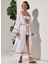 Desenli Beyaz Kadın Kimono 120348 2