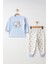 Pijama Takımı Penye Cool Camp Baskılı Mavi 1