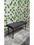 Siyah Metal Ayaklı Metal Kasalı Bench Mutfak Salon Antre Yatak Odası Balkon Puf Bank 4