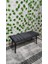 Siyah Metal Ayaklı Metal Kasalı Bench Mutfak Salon Antre Yatak Odası Balkon Puf Bank 5
