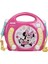 Junior Minnie Mouse CD Çalar, 2 Oyuncak Mikrofonlu, Kulaklık Jakı, Akülü, Pembe, RCDK100MN 1