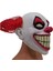 Şeytan Palyaço Büyük Ağız Lateks Maske Korkunç Kırmızı Burun Saç Palyaço Maskesi Cosplay (Yurt Dışından) 2