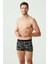 U.S. Polo Assn. Erkek 3'lü Desenli Boxer Set Antrasit-Siyah-Gri 2