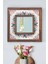 El Yapımı Masif Ahşap & Desenli Mermer Çerçeveli Duvar Aynası - 066.1 - 34x34 cm 1