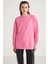 Allys Kadın Bisiklet Yaka Oversize Basic Pembe Sweatshirt 1