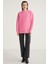 Allys Kadın Bisiklet Yaka Oversize Basic Pembe Sweatshirt 2