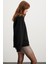 Allys Kadın Bisiklet Yaka Oversize Basic Siyah Sweatshirt 4