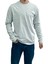 Gri Unisex No Standart Uzun Kollu Polyester Karışımlı T-Shirt 2