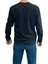 Siyah Unisex No Standart Uzun Kollu Likralı T-Shirt 3