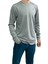 Koyu Gri Unisex No Standart Uzun Kollu Likralı T-Shirt 2