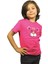 Pembe Renk Desenli Kısa Kol Çocuk T-Shirt 1