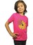 Pembe Renk Papatya Desenli Kısa Kol Çocuk T-Shirt 2