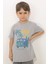 Gri Melanj Summer Party Kısa Kol Çocuk T-Shirt 1