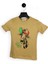 Sütlü Kahve Şapkalı Zürafa Kısa Kol Çocuk T-Shirt 1