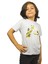 Gri Renk Hello Zürafa Kısa Kol Çocuk T-Shirt 2