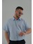 Açık Mavi Renk Kısa Kollu Erkek Gömlek 1
