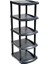 5 Katlı Ayakkabılık 5 Raflı Plastik Ayakkabılık Siyah 31*26*78 Cm 1
