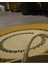 Mola Serisi Jüt Hasır Görünümlü Desenli Modern El Örgüsü Daire Halı Kilim 1