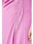 Pembe Taşlı Drape Detaylı Abiye Elbise 24251292325129 5