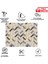 Kendinden Yapışkanlı Renkli Balık Sırtı Mermer Desenli Pvc Panel 41 x 62 cm (4 Adet) 1 M² 2