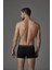 Siyah Compact Penye Boxer Erkek Düz Desenli Esnek Rahat Paça Tipi 2