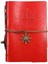 Bağcıklı Deri Ciltli Defter El Yapımı Spiralli Denizci Pusula Logo Çizgisiz Vintage Yaprak Gezgin Günlük Not Anı Hatıra Defteri 5