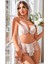 Sialess Lingerie Kadın Beyaz Gelin  Sütyen Külot Takımı Dantelli Iç Çamaşır Takımı Duvak Aksesuarlı Iç Çamaşır - R-2123 1