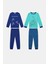 Pamuklu Erkek Çocuk Of Dogs 2li Çok Renkli Pijama Takımı 1