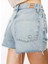 Yüksek Bel Slim Fit Açık Indigo Kadın Denim Şort DT10529 3