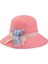 Arıcı Store Kedi Modelli Şeker Pembe Renk 1-4 Yaş Bebek ve Çocuk Hasır Şapka 1