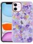 Apple iPhone 11 Kılıf Desenli Simli Sert Inka Kapak - No4 1