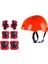 Çocuk Kask Dizlik Dirseklik Eldiven Seti Koruyucu Set Scooter Paten Koruyucu Ful Set 1