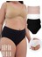 ALYA UNDERWEAR Kadın Battal Külot 5'li Paket - 2 Adet Siyah, 1 Adet Beyaz, 2 Adet Ten (5XL, 6XL, 7XL) 1