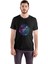 Astronot Tshirt Siyah Unisex Tişört 2