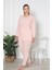 Farya Home X-Dreamy Büyük Beden Pamuklu Desenli Uzun Kollu Pijama Takımı 1