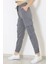 Kadın Gri Premıum Kargo Cepli Jogger Eşofman Altı 2